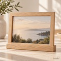 Aveallo™ Landscape Wood Photo Frame with Base
