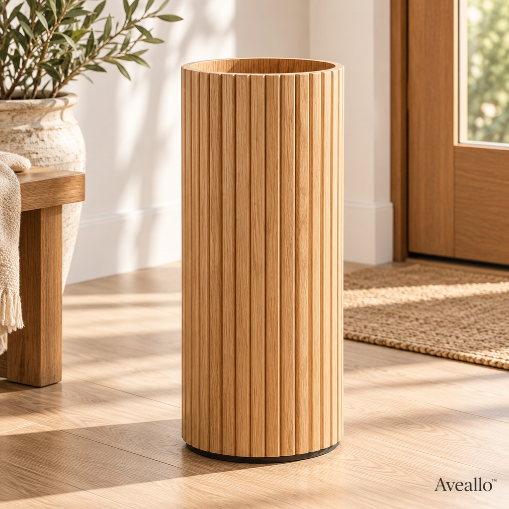 Aveallo™ Fluted Wood Umbrella Stand