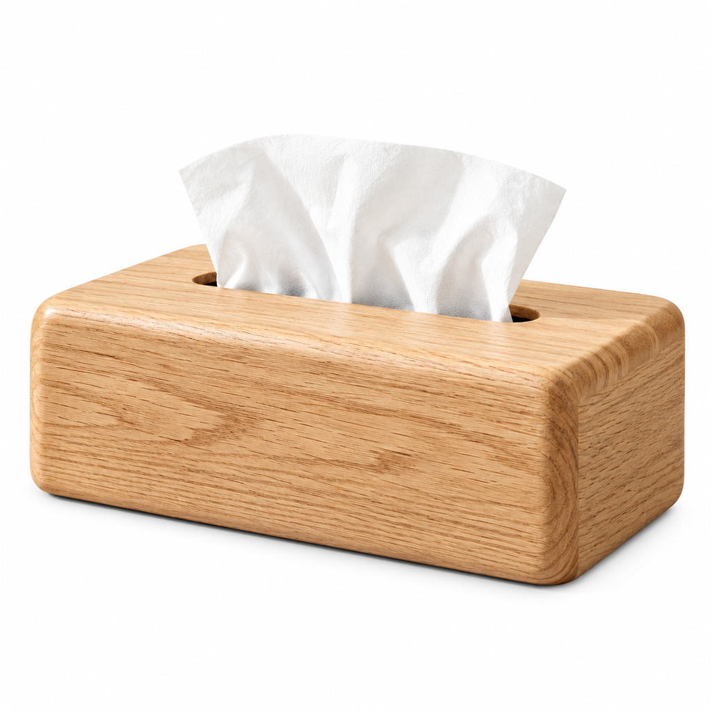 Aveallo™ Rounded Wood Tissue Box Cover
