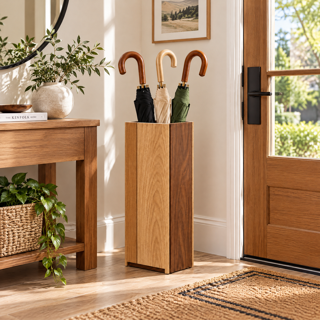 Aveallo™ Two-Tone Wood Umbrella Stand