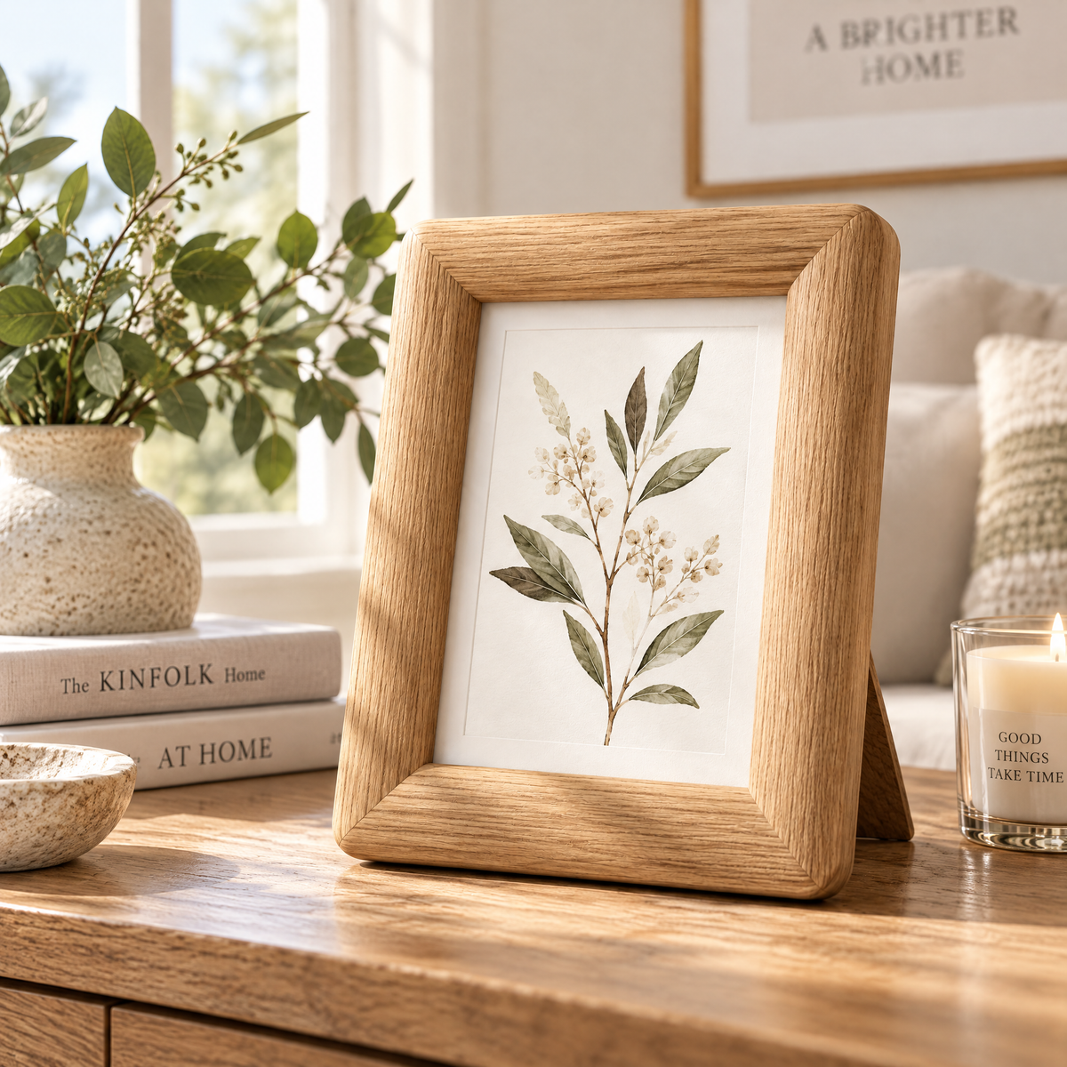 Aveallo™ Rounded-Profile Wood Photo Frame