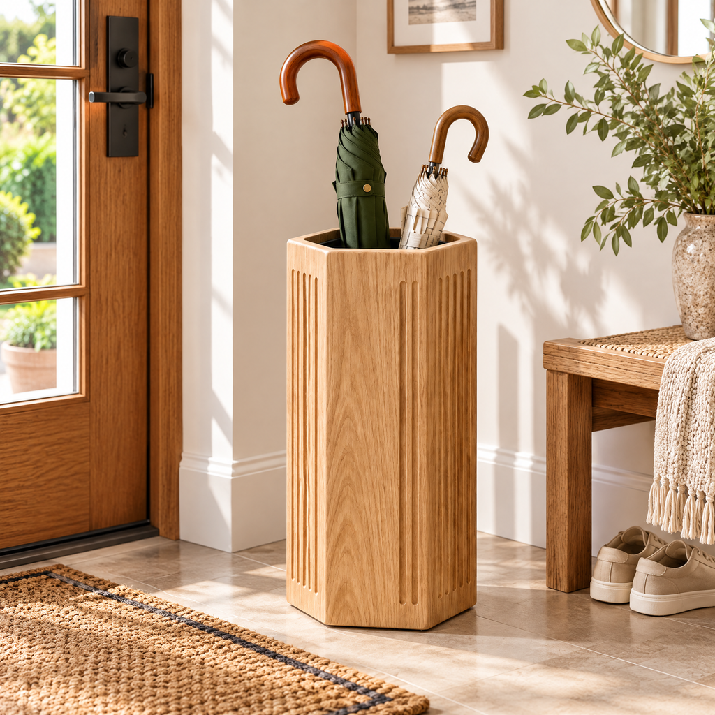 Aveallo™ Sculpted Wood Umbrella Stand