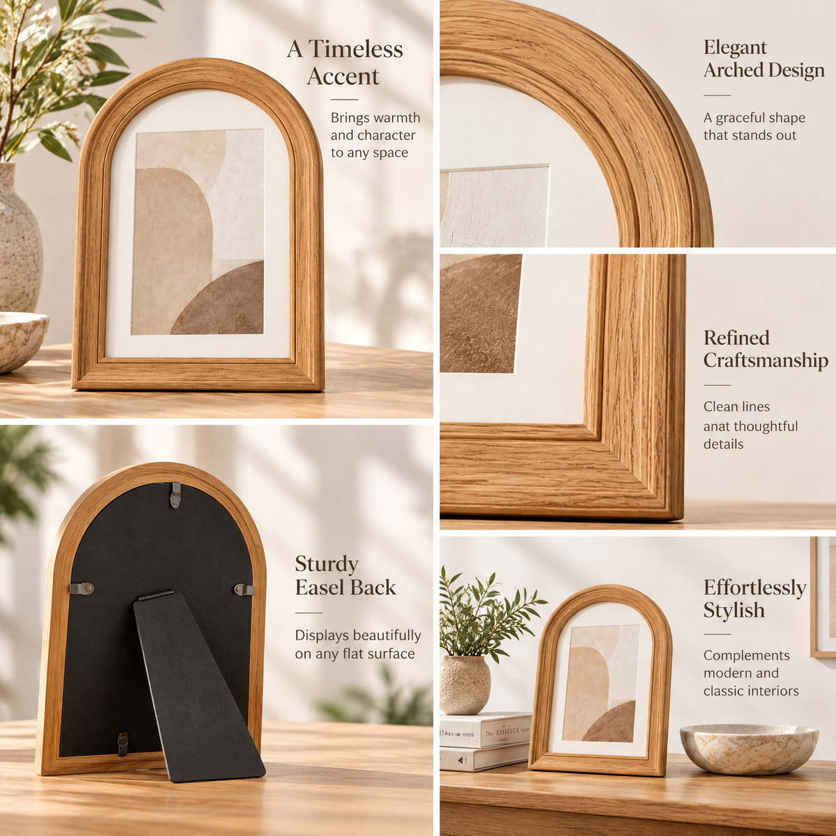 Aveallo™ Arch Wood Photo Frame