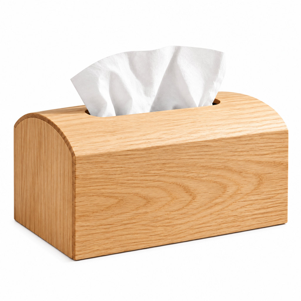 Aveallo™ Arch-Top Wood Tissue Box Cover